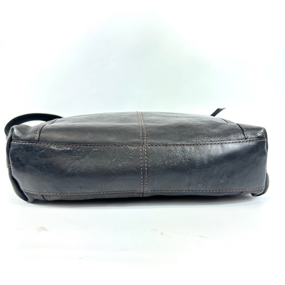 Fossil Shoulder Bag Sasha Black Pebbled Leather Crossbody Bag - Picture 5 of 16